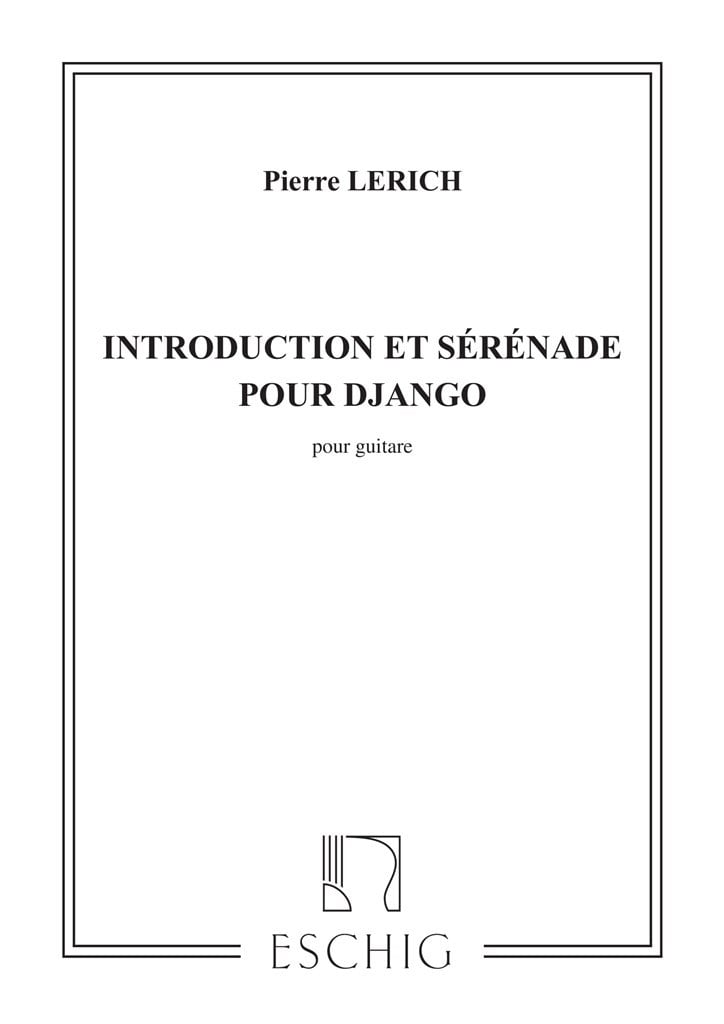 Introduction Et Serenade Pour Django